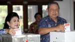 10 Jari Keluarga SBY Usai Nyoblos Pilkada Serentak 2018