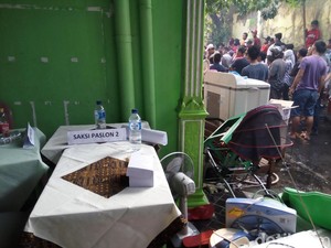 Ada Kebakaran, Hitung Suara di TPS Pasar Kliwon Solo Berhenti
