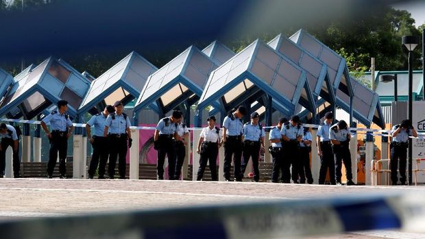 Lokasi penembakan langka di Hong Kong yang menewaskan dua orang