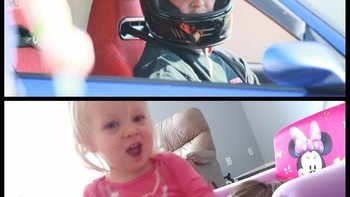 Dulu ayah mengendarai mobil. Kini sang putri mengendari ayahnya.  Foto: instagram.com/gottoddlered/