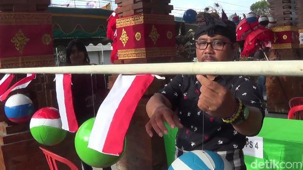 Sambut Pilkada, TPS di Bali Bernuansa Piala Dunia