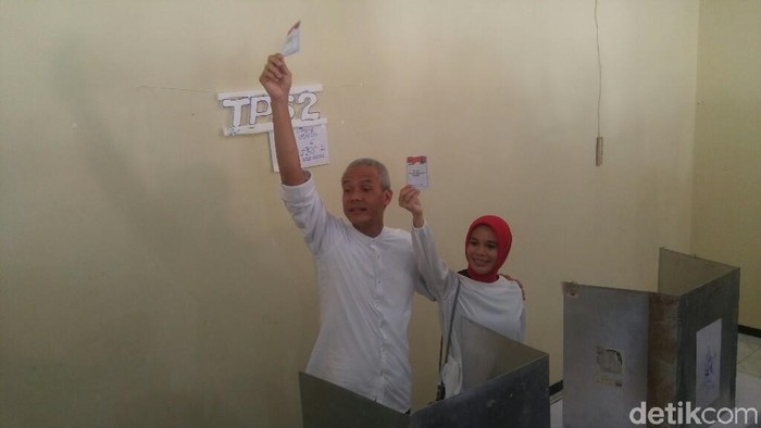 Saat Ganjar Pranowo, Anak dan Istri Beda Jagoan