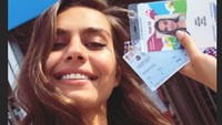 Putri Turki 2014 itu tampil dengan jersey timnas Jerman dan no punggung 10, milik Mesut Ozil. Dok. Instagram/gulseamine