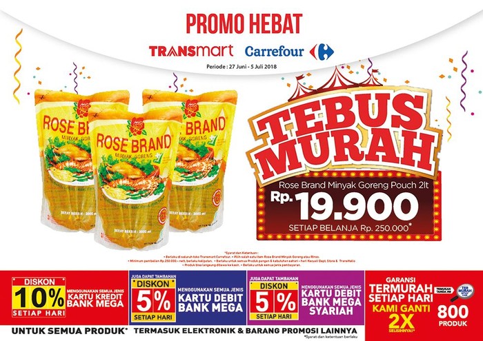Yuk! Berburu Deterjen dan Minyak Goreng Murah di Transmart Carrefour