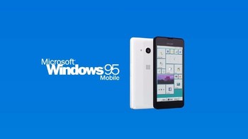 Sesuai peruntukannya, OS ini diberi nama Windows 95 mobile. Foto: YouTube/4096