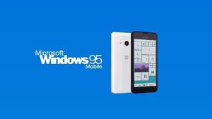 Tampilan Smartphone Microsoft yang Pakai Windows 95