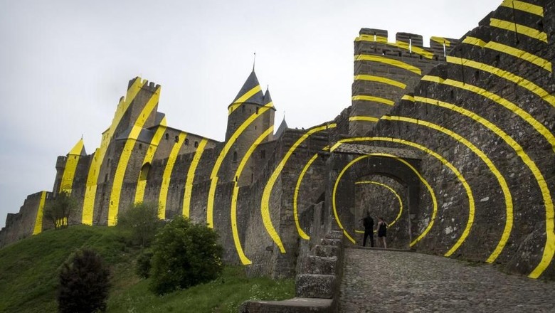 Foto: Benteng Cite de Carcassonne di Prancis (Eric Cabanis/AFP/Getty Images) Foto: Benteng Cite de Carcassonne di Prancis (Eric Cabanis/AFP/Getty Images)