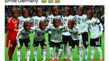 Skuat Jerman digambarkan semuanya menangis. Senyum dong, Jerman...Foto: istimewa