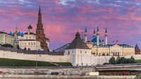 Inilah Kazan Kremlin, benteng bersejarah yang mengelilingi kota tua Kazan. Kazan Kremlin adalah situs UNESCO (Russia Travel) 