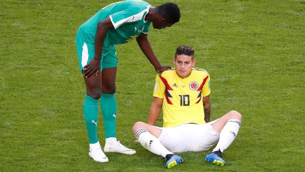   James Rodriguez suffered a group stage injury and undoubtedly appeared. 