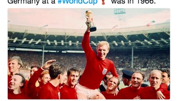 Inggris pun bisa sedikit senang karena baru kali ini mereka melaju lebih jauh dari Jerman di Piala Dunia setelah tahun 1966. Foto: istimewa