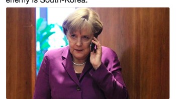 Kanselir Jerman segera menelepon Donald Trump dan mengatakan bahwa musuh mereka sebenarnya adalah Korsel. Foto: istimewa