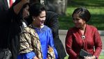 Ibu Negara Kompak Berbusana Daerah dengan Istri Presiden Timor Leste