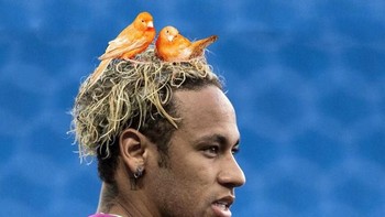 Kalau dilihat-lihat, rambutnya memang mirip sarang burung sih. Foto: Istimewa