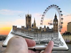 Kreatif! Ketika Sketsa Disatukan dengan Dunia Nyata