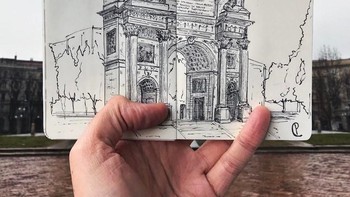 Arco della Pace. Foto: instagram.com/citylivesketch