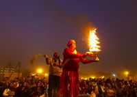 Acara ini diikuti oleh puluhan juta orang (Ahmad Masood/Reuters)