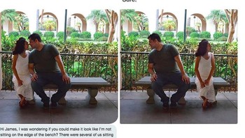 “Hi James, bisakah membuat aku agar tidak seperti berada di pinnggir bangku?” Foto: Instagram