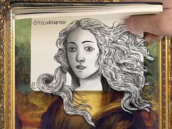Kreatif! Ketika Sketsa Disatukan dengan Dunia Nyata