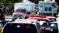 Niat pelaku untuk memicu bahaya. Ini merupakan serangan terarah terhadap Capital Gazette, sebut Pelaksana Tugas Kepala Kepolisian Anne Arundel County, William Krampf, dalam konferensi pers. Foto: REUTERS/Joshua Roberts