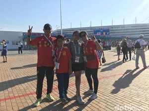 Demi Inggris vs Belgia, Keluarga Indonesia Terbang Jauh ke Kaliningrad