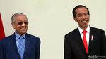 Cerianya Jokowi dan Mahathir Saat Bertemu di Istana Bogor