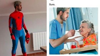 Bisakah membuatku menjadi superhero sejati? Foto: Instagram