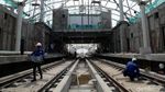 Penampakan Terkini Stasiun LRT Mal Kelapa Gading