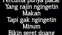 Jangan deh punya pacar yang cuma ngingetin makan saja. Masa nggak sekalian ngingetin minum. Seret dong! Foto: Istimewa