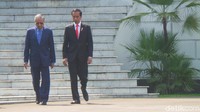 Kedatangan Mahathir disambut hangat Jokowi di Istana Bogor (Foto: Niken Purnamasari/detikcom)