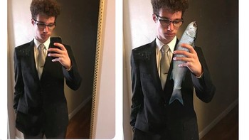 Bisakah membuat seolah aku memegang ikan? Foto: Instagram