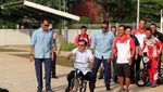 Foto: Gaya JK-Anies Jajal BMX di Venue Asian Games