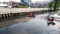 Buaya tersebut pun diduga stres karena akibat ditimpuki masyarakat. Ada kemungkinan buaya bersembunyi di lumpur sedalam 3 meter itu.Foto: Matius Alfons/detikcom