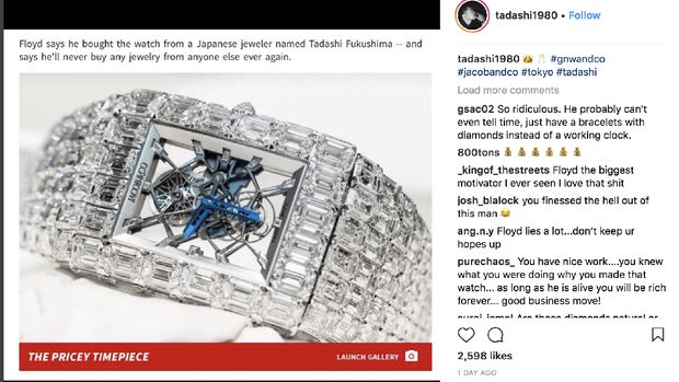 Ini Jam Tangan Mewah Rp 257 M Milik Petinju Floyd Mayweather