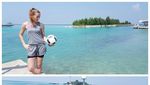 Liburannya Freestyler Cantik yang Selalu Bawa Bola