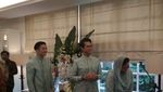 Senyum Semringah Rini Soemarno Gelar Halalbihalal