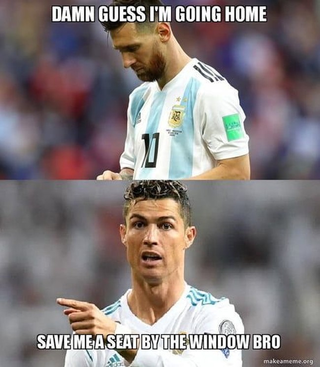 Sempat dijagokan sebagai pemain terkuat di Piala Dunia 2018, Cristiano Ronaldo dan Lionel Messi nyatanya gagal membawa tim negara mereka terus melaju hingga final. Namun gaya busana mereka di luar lapangan tetap menarik atensi publik. Foto: Twitter