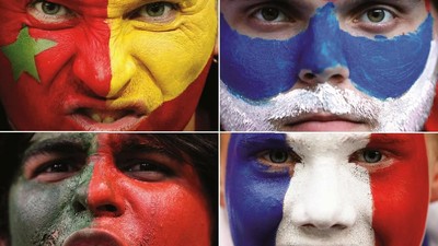 Nyentrik Banget, Potret Face Paint Suporter di Piala Dunia 2018 (2)