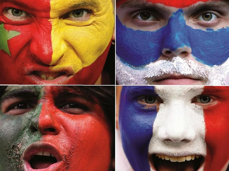 Nyentrik Banget, Potret Face Paint Suporter di Piala Dunia 2018 (2)