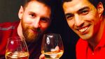 Lihat Momen Pemain Top Uruguay, Suarez Saat Minum Bareng Messi