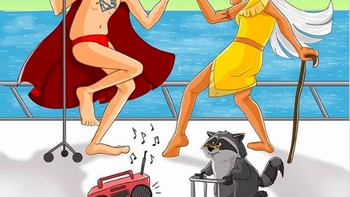 Superman berdansa dengan Pocahontas. Foto: Instagram @_lesya_guseva_ via Brightside