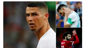 Ronaldo, Messi dan Mo Salah yang diprediksi bersinar ternyata semuanya sudah harus balik ke negaranya. Foto: Twitter