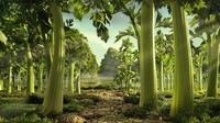 Kamu nggak salah lihat kok. Ini beneran seledri! Tapi kalau dibuat seperti pohon dan difoto sedemikian rupa ternyata daun dan batang seledri terlihat indah juga, ya. Foto: Carl Warner