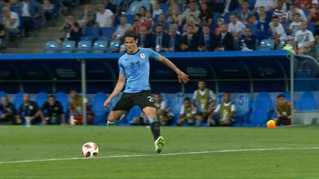  Edinson Cavani sudah mencetak tiga gol di Piala Dunia 2018. 