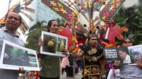 Sejumlah aktivis berkumpul di kawasan CFDS, Jakarta, Minggu (1/7/2018) untuk melakukan kampanye.