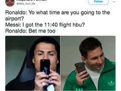 Meme Kocak dan Sedih Ronaldo dan Messi Tersisih