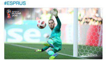 Menghadapi 7 tembakan ke gawangnya, De Gea kebobolan 6 kali. Foto: istimewa