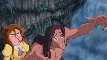 Tarzan dan Jane saling bertukar wajah. Foto: Internet