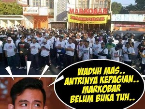 Ramai Aksi #2019GantiPresiden, Markobar: Terima Kasih Sudah Antre
