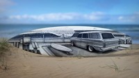 Kecintaan seorang seniman lukis Jarryn Dower terhadap dunia selancar tak dapat dilepaskan dari kehidupan masa kecilnya. Dower tumbuh dalam lingkungan yang mencintai dunia berselancar ombak di sekitar Bellarine dan Surf Coast, Australia. Istimewa/Boredpanda.